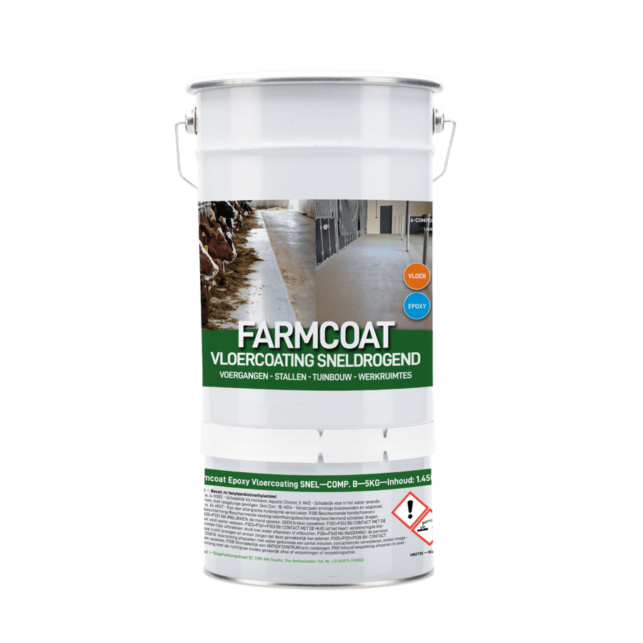 Agricultural quick-drying floor coating